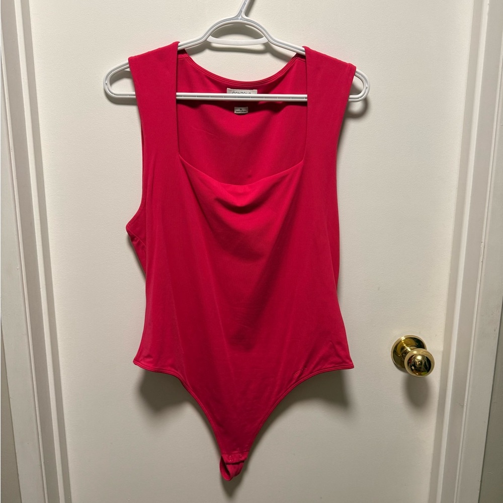 Aritzia Contour Bright Pink Bodysuit